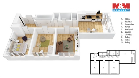 Prodej bytu 3+1, 89 m² 16
