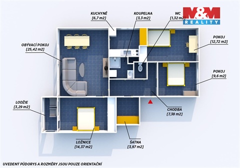 Prodej bytu 4+1, 88 m² - 12