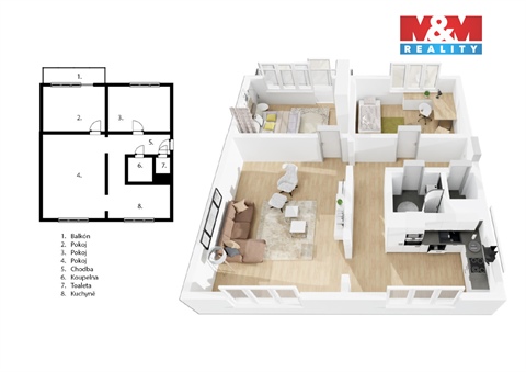 Prodej bytu 3+1, 76 m² 14