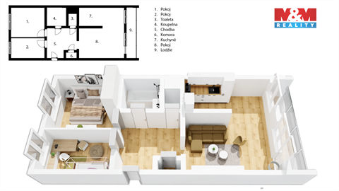 Prodej bytu 3+1, 74 m² - 14