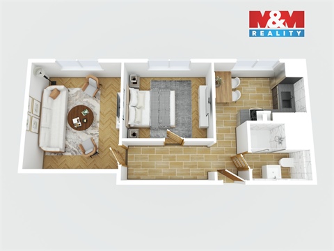 Prodej bytu 2+1, 44 m² - 8