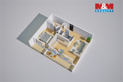 Prodej bytu 2kk, 56 m² 14