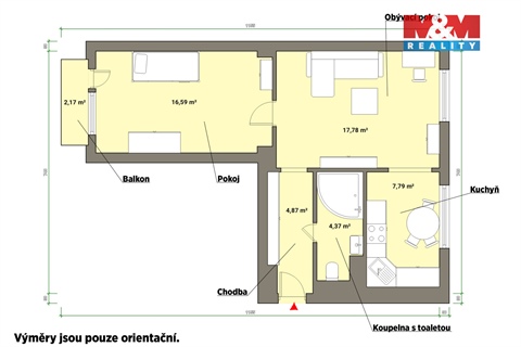 Prodej bytu 2+1, 51 m² - 10