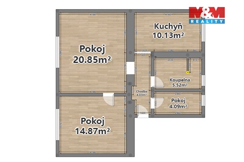 Prodej bytu 3kk, 61 m² - 12