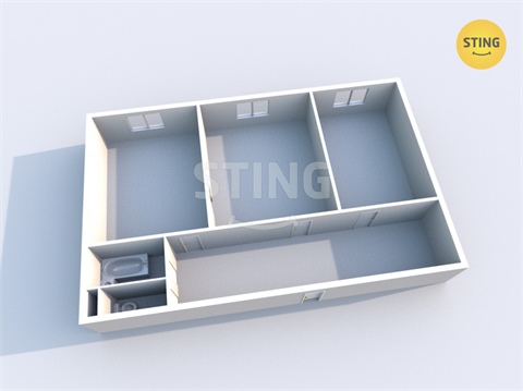 Pronájem bytu 2+1, 58 m² 2