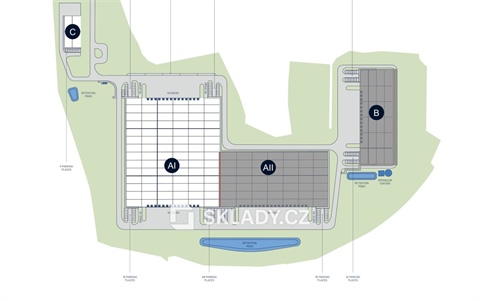 Pronájem skladu / haly, 1 244 m² - 2