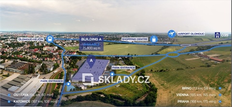 Pronájem skladu / haly, 7 000 m² - 0