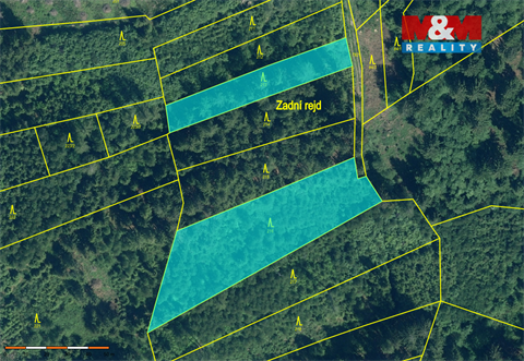Prodej lesu, 9 917 m² - 0