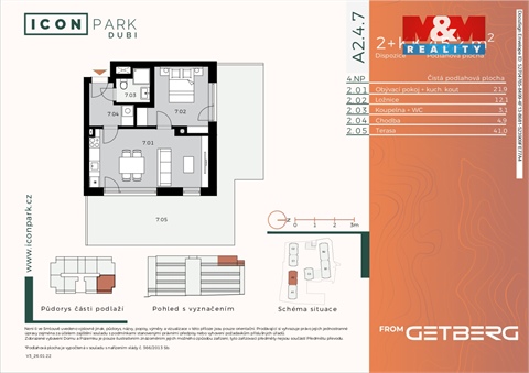 Pronájem bytu 2kk, 45 m² - 18