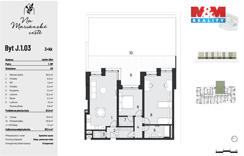 Prodej bytu 3kk, 92 m² - 0