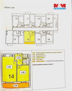 Pronájem bytu 2kk, 52 m² 12
