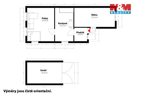 Prodej chaty / chapuly, 34 m² - 14
