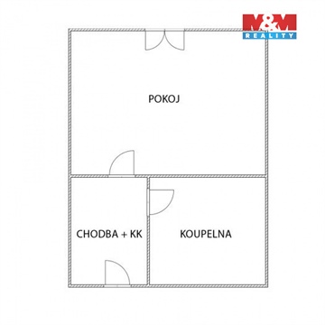 Pronájem bytu 1kk, 26 m² - 8