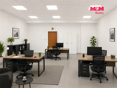 Pronájem kanceláře, 53 m² - 2