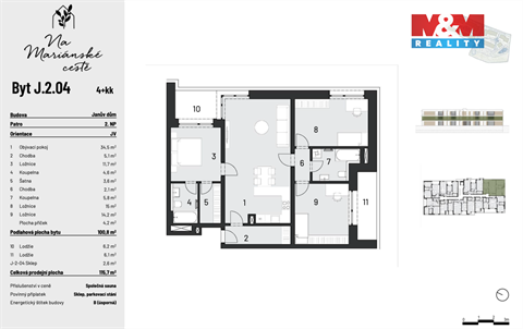 Prodej bytu 4kk, 101 m² - 0