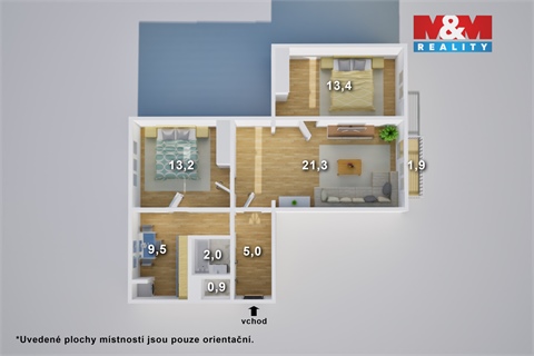 Prodej bytu 3+1, 68 m² 14