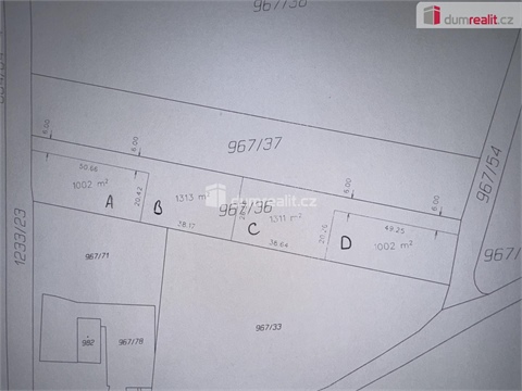 Prodej pozemku pro komerční výstavbu, 1 002 m² - 0