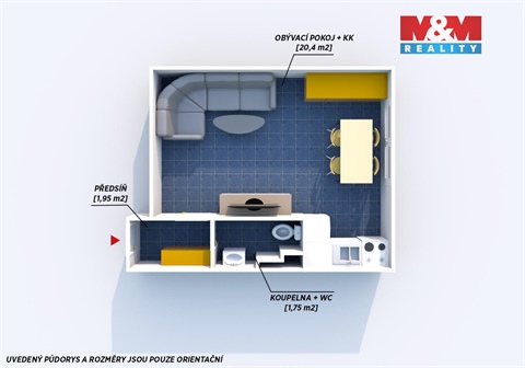 Prodej bytu 1kk, 25 m² - 4