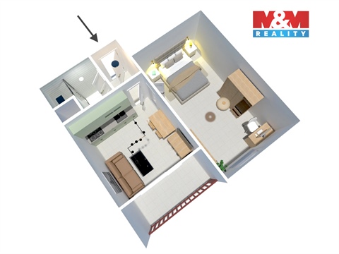 Prodej bytu 1+1, 39 m² 14