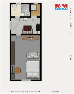 Prodej bytu 1+1, 26 m² 8