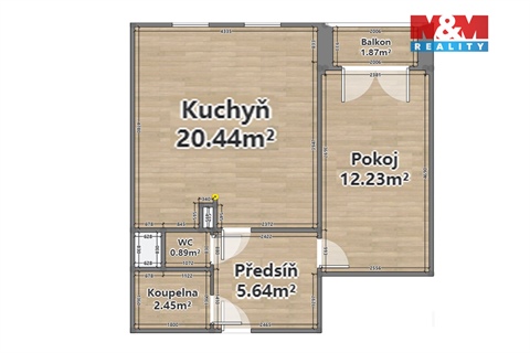 Prodej bytu 2kk, 42 m² - 10