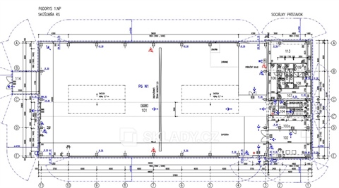 Pronájem skladu / haly, 1 200 m² 2