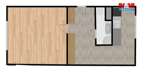 Pronájem bytu 1+1, 36 m² - 8