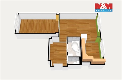 Prodej bytu 2+1, 57 m² - 12