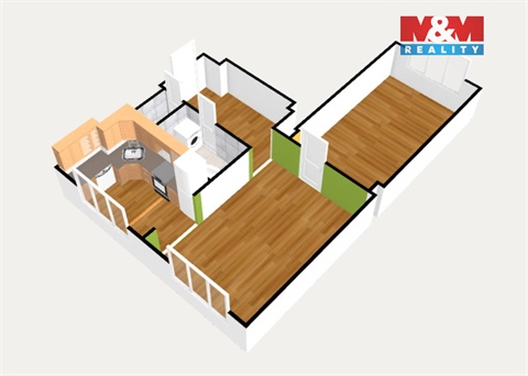 Prodej bytu 2+1, 57 m² - 6