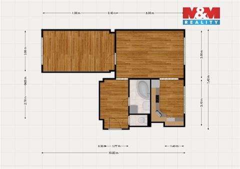 Prodej bytu 2+1, 57 m² 12