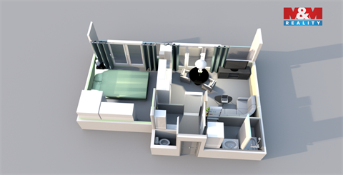 Pronájem bytu 2kk, 43 m² - 8