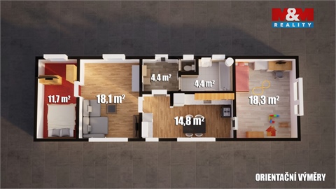 Prodej rodinného domu, 73 m² - 4