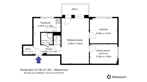 Prodej bytu 3+1, 61 m² - 18