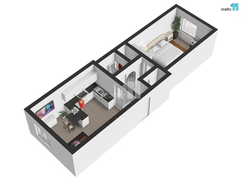 Pronájem bytu 2kk, 52 m² - 0