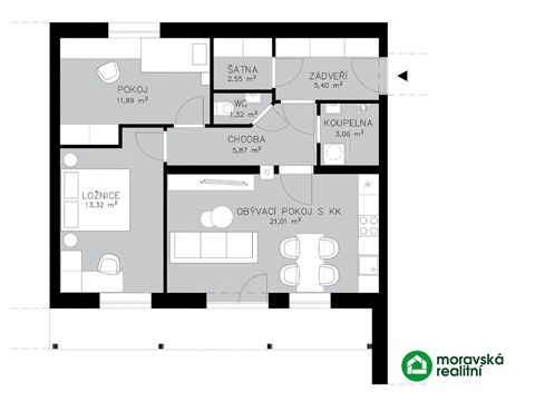 Prodej bytu 3kk, 64 m² - 20