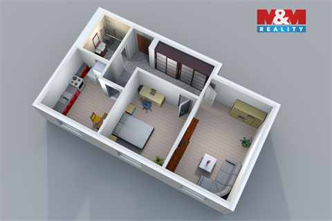 Prodej bytu 2+1, 59 m² - 2