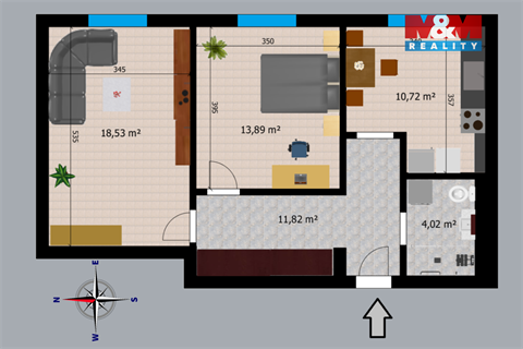 Prodej bytu 2+1, 59 m² - 14
