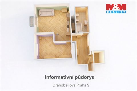 Prodej bytu 2+1, 65 m² - 0