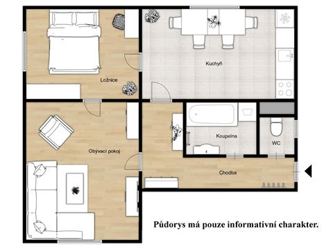 Prodej bytu 2+1, 58 m² - 8