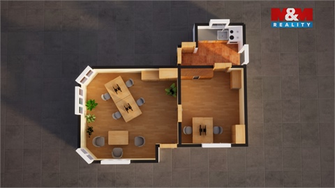 Pronájem kanceláře, 95 m² - 2