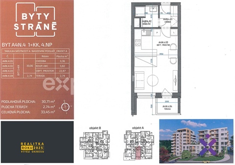 Pronájem bytu 1kk, 34 m² - 16