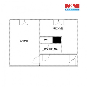 Pronájem bytu 1+1, 40 m² - 2