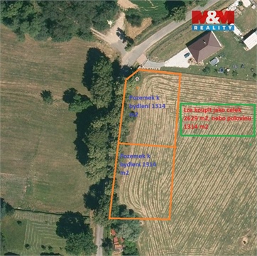 Prodej stavebního pozemku, 2 629 m² 2