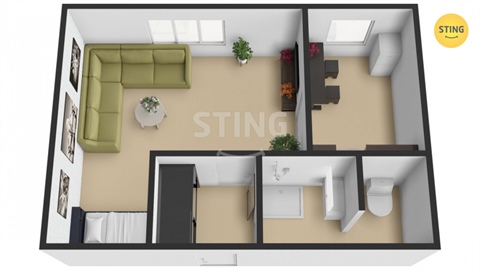 Pronájem bytu 1+1, 31 m² - 8