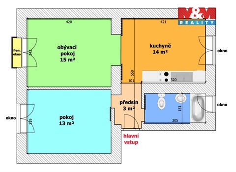 Prodej bytu 2+1, 48 m² - 8