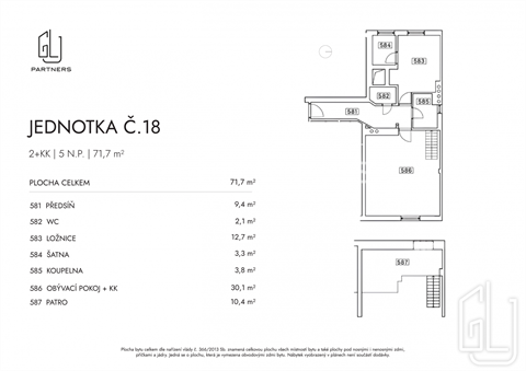 Prodej bytu 2kk, 71 m² 18