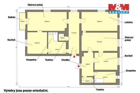 Prodej atypického bytu, 102 m² - 2