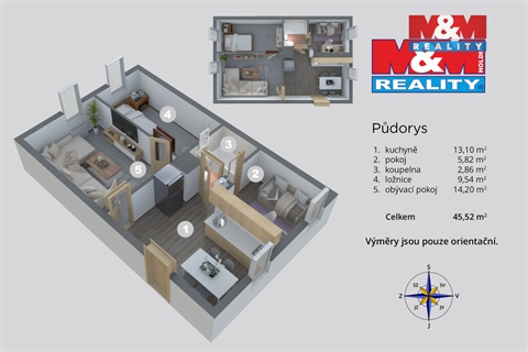 Prodej bytu 2+1, 45 m² - 10