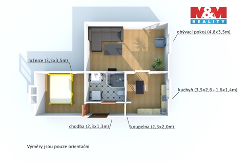 Prodej bytu 2+1, 54 m² - 10