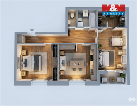 Pronájem bytu 3kk, 82 m² 8